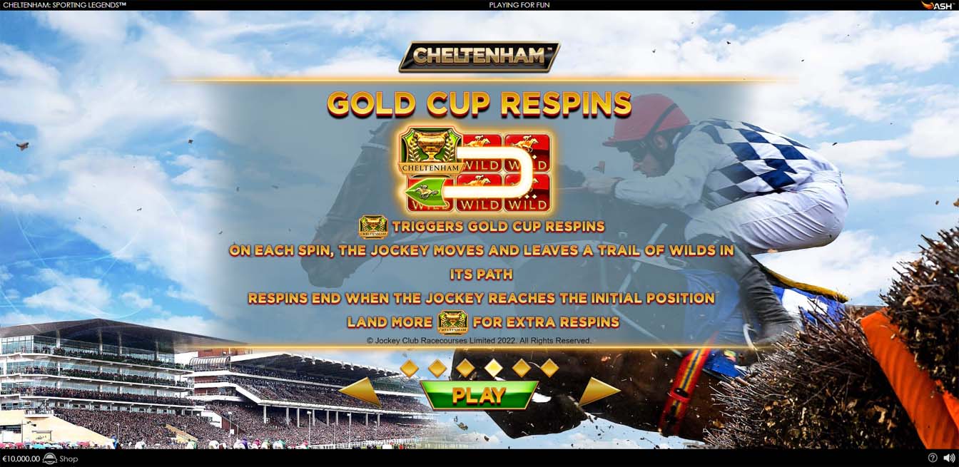 Cheltenham: Sporting Legends Slot Gold Cup Respins